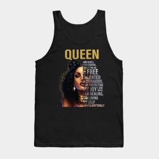 Black Woman T-Shirt, Afro Woman Graphic Tees Tank Top